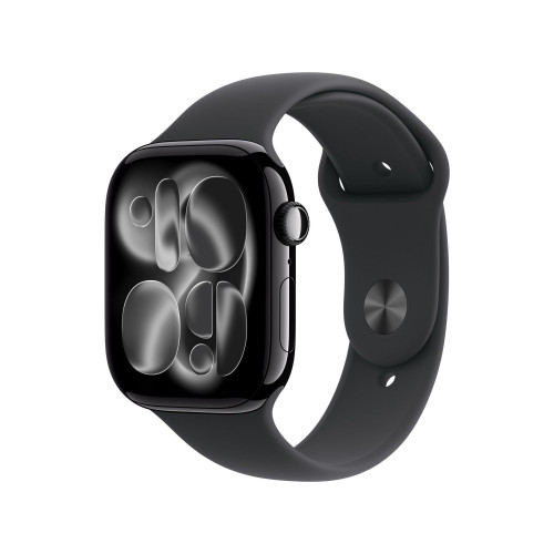 Apple Watch Series 11 GPS 46mm Jet Black Alu. Case w. Black S. Band - S/M (MEUW4) б/у